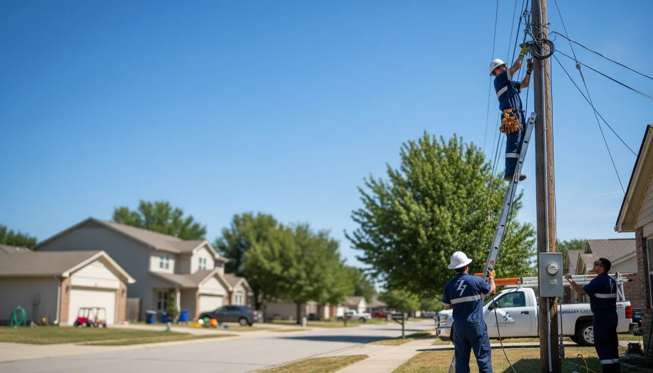 Residential electrician providing installation services in Nebo, KY